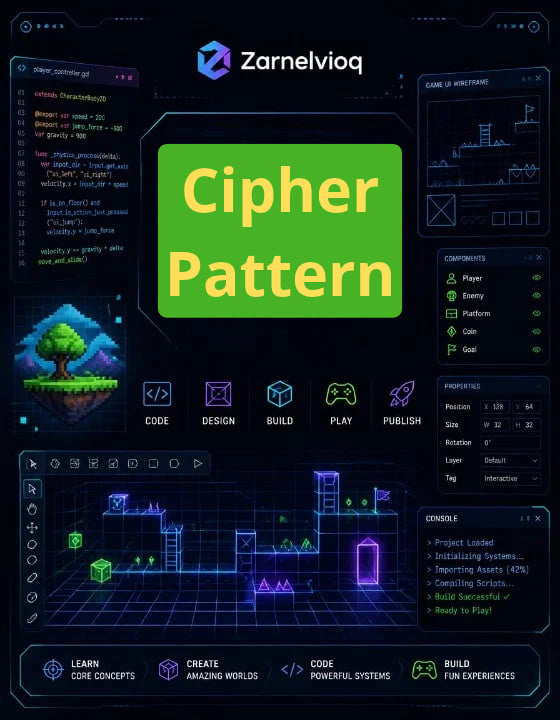 cipher pattern title Zarnelvioq
